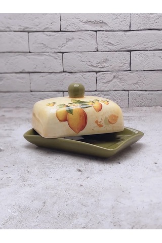 Rosenberg Krem Peynir İçin Kapaklı Seramik Tereyağı Kabı 348734224 Gri