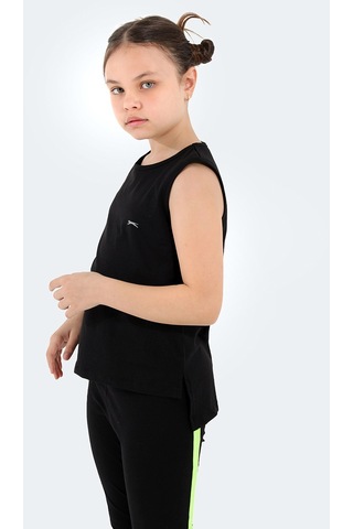 Slazenger Dylan In Kız Çocuk Tişört Siyah