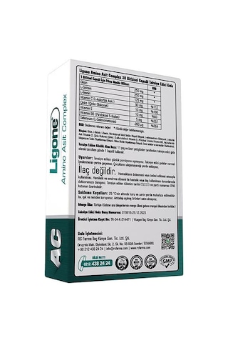 Ligone Amino Asit Complex 30 Bitkisel Kapsül