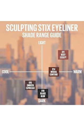 New York Sculpting Stix Çift Uçlu Göz Kalemi - 015 Smooth Espresso Diğer