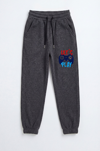 Fyk Kids 5'li Baskı Detaylı Beli Lastikli Erkek Çocuk Jogger Eşofman Altı Kırmızı-haki-füme-indigo-lacivert