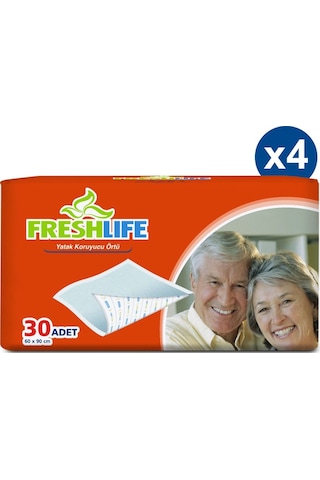 Freshlife Yatak Koruyucu Örtü 60 x 90 CM 30 x 4 Paket 120 Adet