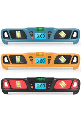 Vkemall Hw-200 Dijital Seviye Aleti - Açı Ölçer, 4 90 Aralık, 0.1 Doğruluk, Kırmızı