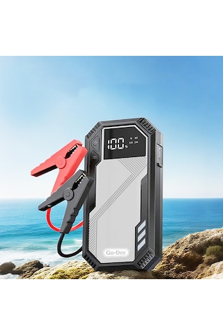 Go Des Gd-b635 Led Işıklı Araç Akü Acil Durum Takviye Güç Kaynağı 12v Siyah