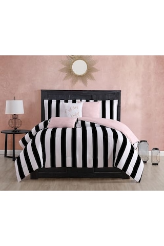 Jyz010171 Cabana Çizgili 6 Parça Ters Çevrilebilir Set Canaba Çizgili Siyah Genel