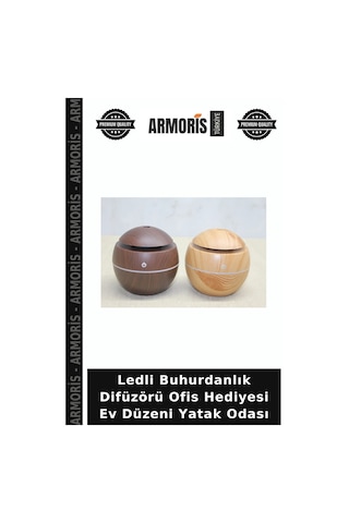Ledli Buhurdanlık Difüzörü Ofis Hediyesi Ev Düzeni Yatak Odası Çok Renkli