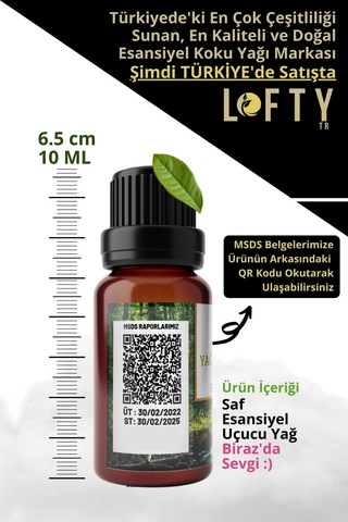 Lofty Limon Uçucu Yağ Buhurdanlık Esansı 10 ML