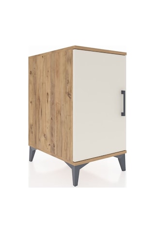Kronos Komodin 2 Raflı Tek Kapaklı 44x59x80 Çam-aytaşı Atlas Çam