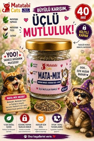 Matamıx Matatabi Yaprağı,matatabi Tozu,premium Catnip/kedi Nanesi