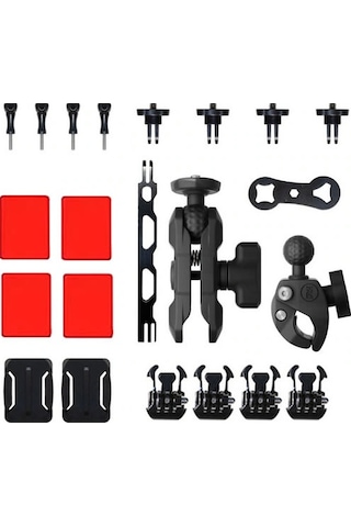 Outfire Insta360 Ve Tüm Aksiyon Kameralarına Uyumlu Motosiklet... Siyah