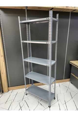 Uzmangrupraf Uzman Grup Raf Arşiv Raf-5 Raflı 2Metre 43X75 Çelik Raf-Depo Rafı