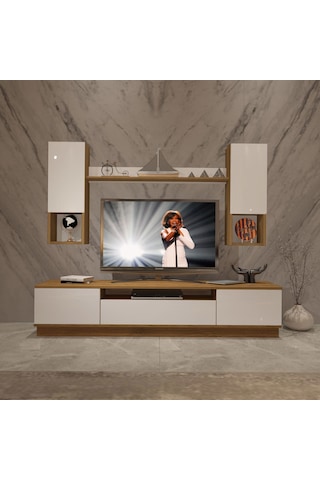 Decoraktiv Trendstyle 5das Mdf Tv Ünitesi Tv Sehpası Pera - Beyaz