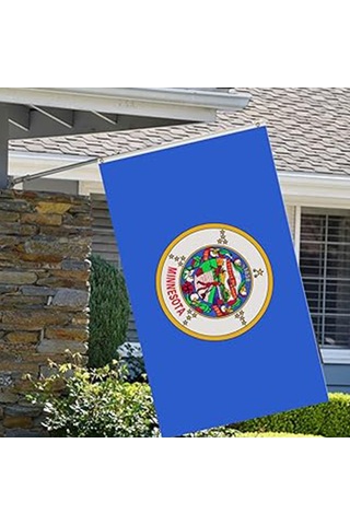 İç Mekan/dış Mekan Kullanımı İçin Soluk Korumalı Tasarıma Sahip Canlı Minnesota Eyalet Bayrağı