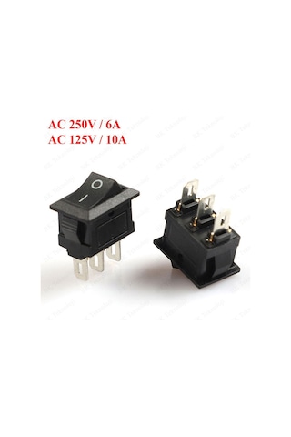 3 Pin Rocker On/off Işıksız Power Anahtar 2 Adet