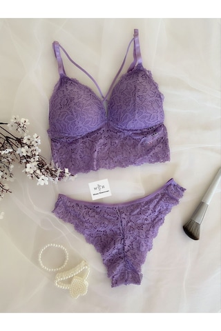 Mh Moony Homewears Thalia Bralet Takımı LILA