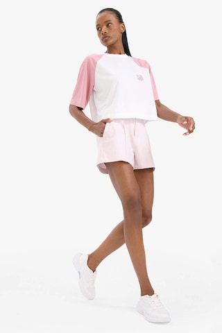 DeFactoFit Standart Fit Dokuma Şort E2543AX25SMPN694 Pembe