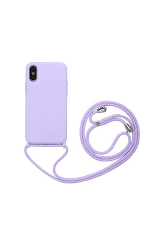 Apple Uyumlu iPhone Xs 6.5 Kılıf Zore Ropi Kapak Mor