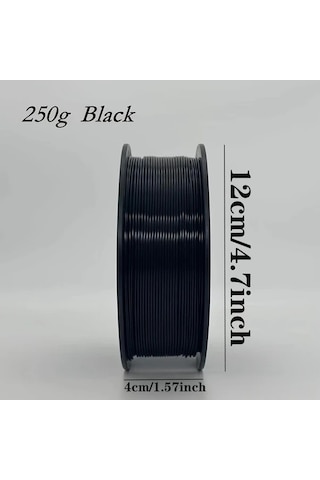 Techbloom Yüksek Kaliteli Pla Filament Grey 250g 1.75mm +/- 0.02mm Çoğu Fdm 3d Yazıcı Uyumlu Vakumlu