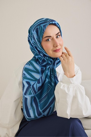 Silk Home Twill İpek Eşarp 11505-09 Mavi