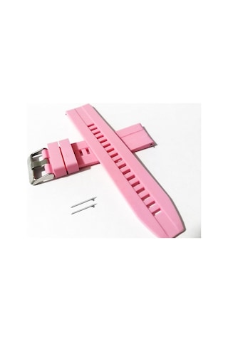 22 Mm Akıllı Pimli Silikon Kayış 1 Pembe