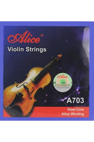 Alice A-703A 1 Takım Keman Teli Set