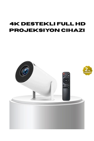 4k Destekli Full Hd Projeksiyon Cihazı 130 İnç Geniş Ekran, Wifi Ve Hdmı Bağlantılı 76432381