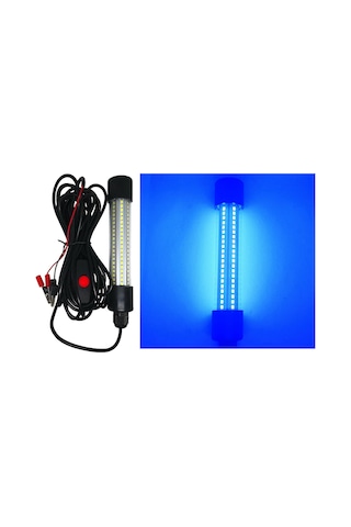 Suntek 12 V Led Sualtı Dalgıç Balıkçılık Işık Kalamar Mavi