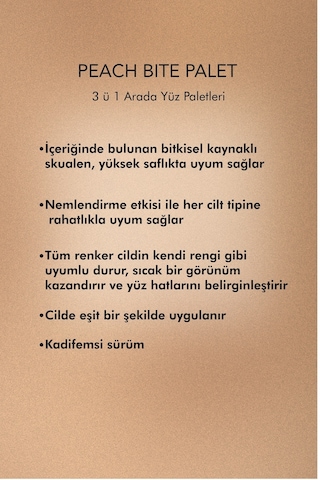 Farmasi Peach Bite Kontür Paleti 3'lü