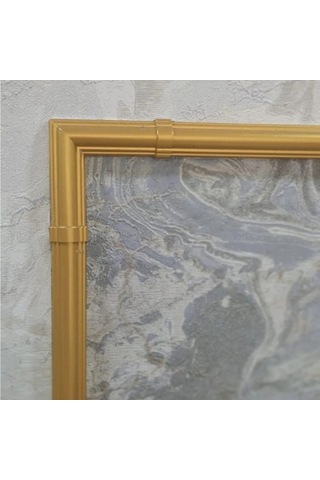 Boyanabilir Duvar Çıtası L Köşe Motif 4 Adet 4 cm GBM-B107-4