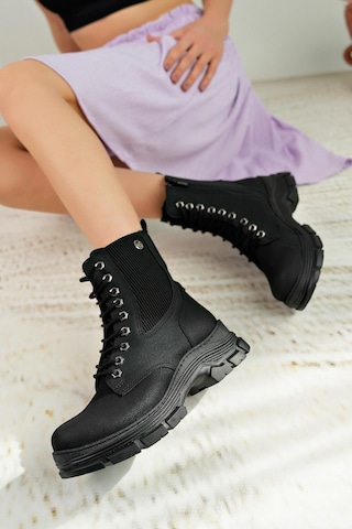 Nesil Shoes Nstar 202 Siyah Zümrüt Fermuarlı Kadın Bot-siyah Zümrüt Siyah - Zümrüt