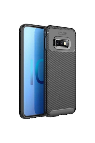 Samsung Uyumlu Galaxy S10E Karbon Görünüm Negro Silikon Kilif 545333697