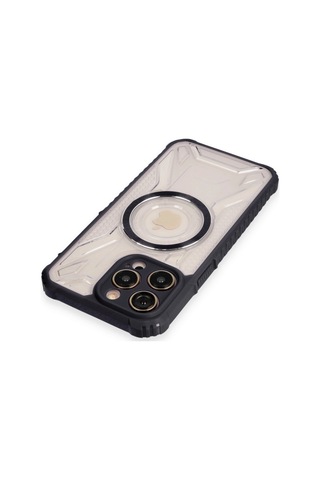 Apple Uyumlu iPhone 12 Pro Kılıf Prag Magneticsafe Kapak Siyah