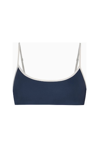 Because Of Alice Base Contrast Trim Cami Bra Tamamlayıcı Spor Sütyeni Mavi