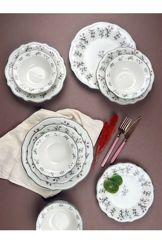 Porser Terra Yemek Takımı 6 Kişilik 24 Parça Fly24ykprs1057 Çok Renkli