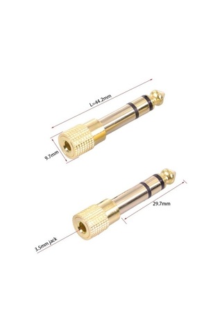 SpeedUF 6.3 mm Erkek To 3.5 mm Dişi Çevirici Dönüştürücü Jack
