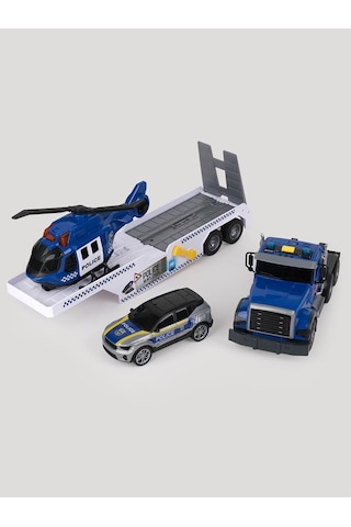 Let's Be Child Drive Sesli Ve Işıklı Büyük Polis Tırı - Standart Çok Renkli