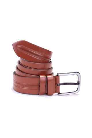 Dagoster DMK26-457 Taba 4.5 CM Suni Deri Erkek Kemer Taba