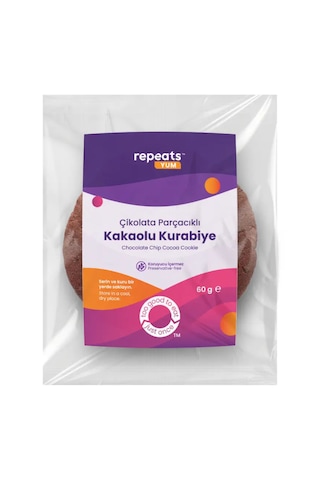 Yum Çikolata Parçacıklı Kakaolu Kurabiye 60gr