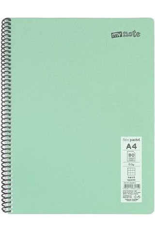 Mynote Flex Neon A4 96 Yaprak Spiralli Çizgili Defter