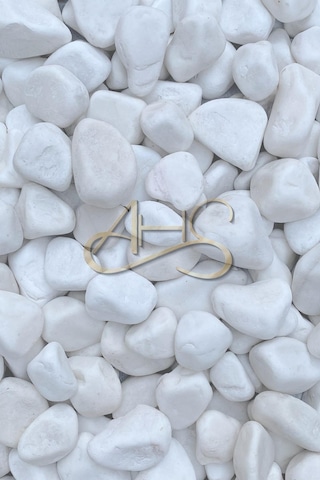 Ahs Beyaz Dolomit Taş 25 Kg 4-6 Cm Dere Çakıl Taşı Bahçe Peyzaj Süs Taşı Saksı Teraryum Akvaryum Taşı