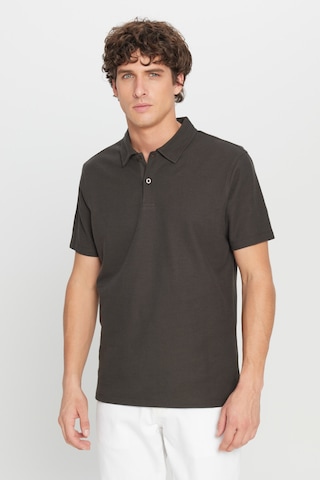 AC&Co / Altınyıldız Classics Erkek Acı Kahve %100 Pamuk Slim Fit Dar Kesim Polo Yaka Jakarlı Triko Tişört Acı Kahve