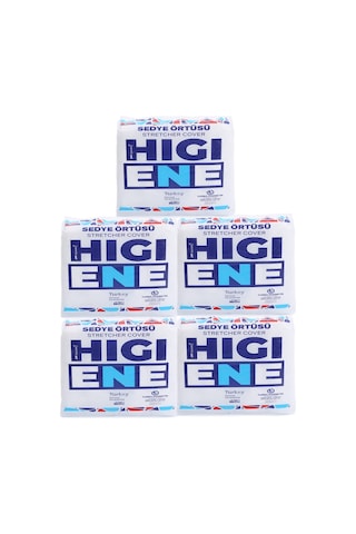Higiene Tek Kullanımlık Lastikli Sedye Örtüsü 400'lü 80 x 240 CM