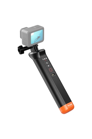 Ranyeek Telesın Spor Kamerası Bluetooth Sünger Kolu, Kablosuz Kumanda, 15m Su Geçirmez, Dahili Pil, Gopro Hero 12/11/10/9/8 Uyumlu S4-fhg-01-tgp Siyah