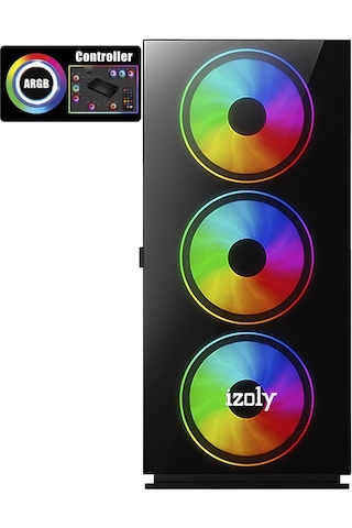 Izoly AS00121 R5-3600 16 GB 512 GB GTX1660S 6 GB Free Dos Masaüstü Oyuncu Bilgisayarı
