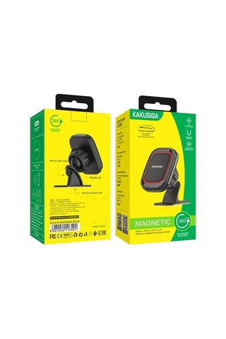 Createtech Evrensel Güçlü Sıkı Manyetik Araç Telefonu Tutucu Dağı 360 Rotasyon Cep Telefonu Tutucu Stick-on Style - -