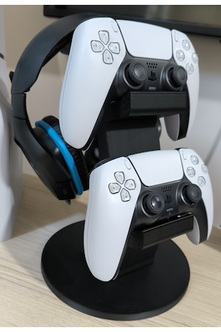 Ps5 2li Kol Tutucu + Kulaklık Standı 3 İn 1