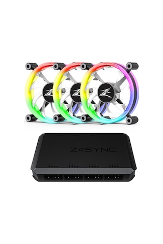 Zalman Zm Sf120a3 Yüksek Performanslı Adreslenebilir Rgb Soğutma 3 Adet 120mm Kasa Fanı