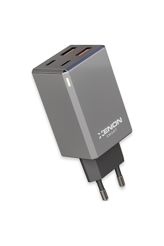 Hızlı Şarj Adaptörü 65w Gan + Type-c Kablo 100w Pd 4 Port, Apple iPhone & Samsung Uyumlu X6425