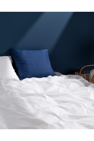 Mathilda Çift Kişilik Ecocell Düz Pike 8684427024560 Beyaz