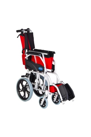 Ky863laj-a12 Alüminyum Transfer Özellikli Tekerlekli Sandalye Kırmızı-siyah
